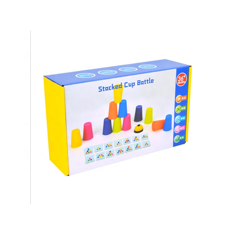 2021 New Baby toy Creative Rainbow Silicone Game Kids Multiple Use Stacked Cup Set