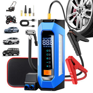 Многофункциональная мощная Перемычка 12V, переносной компрессор, Портативное аварийное зарядное устройство, автомобильный аккумулятор, пусковое устройство с воздушным насосом - Product Image 1