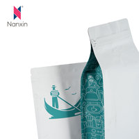 Sac à café écologique recyclable avec valve, biodégradable, compostable, de qualité alimentaire, emballage pour café, sachet autoportant