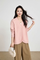 Maßgefertigte Mindestbestellmenge Damen Gewebte Vintage Herbst-Strickjacke Anti-Pilling Langarm Casual Pullover