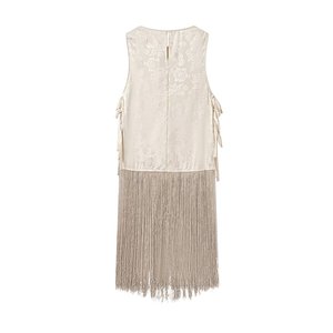Vêtements pour femmes MYST&ZA – Nouvelle collection été 2026 : <span class=keywords><strong>Gilet</strong></span> <span class=keywords><strong>sans</strong></span> manches en <span class=keywords><strong>crochet</strong></span> à franges, style européen et américain, tendance et polyvalent - Product Image 6