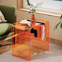 Table basse moderne décorative populaire pour salon, petite table de chevet pour chambre à coucher, table d'appoint authentique en acrylique
