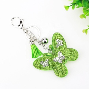 Llaveros y Accesorios de Borla con Diamantes de Imitación para Mochilas y Bolsos de Mujer y Niña, Llaveros Brillantes y Lindos con Lentejuelas de Mariposa - Product Image 5