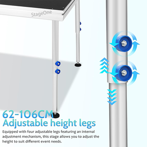 Plateforme de scène extérieure de luxe <span class=keywords><strong>en</strong></span> alliage d'aluminium pour concerts et mariages, installation facile, podium événementiel antidérapant, scène mobile extérieure - Product Image 3