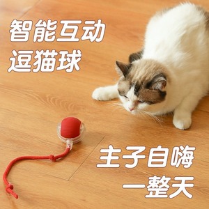 Smart <b>Interactive</b> <b>Cat</b> Ball <b>Toy</b> Automatic Rolling Boredom Buster For <b>Cats</b> Plastic Solid Design - Product Image 2