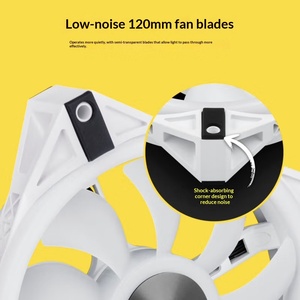 <span class=keywords><strong>Ventilateur</strong></span> de boîtier d'ordinateur QL120mm ultra-silencieux RGB Sync PWM en plastique avec kit de contrôle, offres spéciales et réductions - Product Image 3
