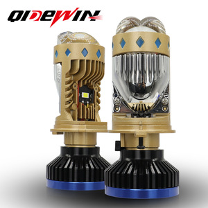 T8 Car <b>Led</b> <b>Headlights</b> H4 Gold 70W 30000Lm Bi Xenon Projector Integrated High Low Beam For General Vehicles - Product Image 4