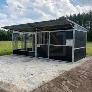 Écuries modulaires pour chevaux en Australie, équipement agricole portable pour l'extérieur, écuries pour chevaux à petit budget, box modulaires pour chevaux avec porte coulissante - Product Image 1