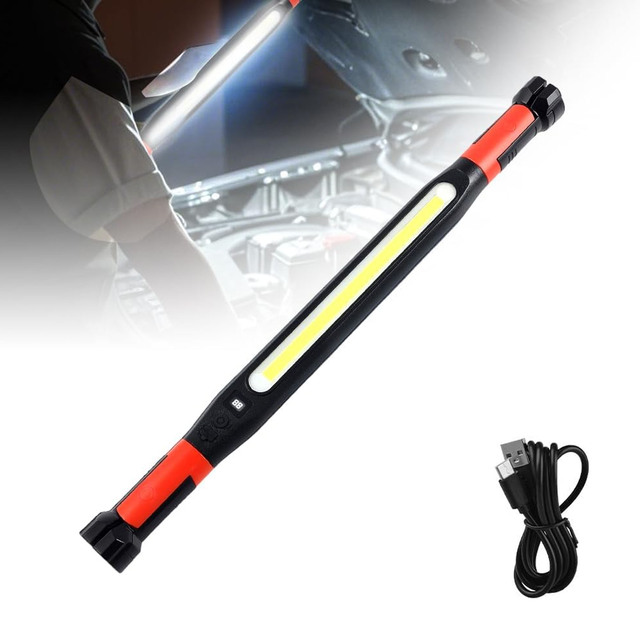 New Rechargeable Magnetic Underhood Hooks Cordless Portable for Mechanics Car Repairing Garage Emergency LED Work Lights