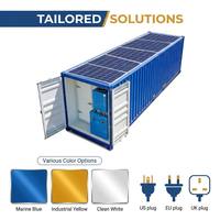Conteneur frigorifique de 20 pieds à énergie solaire pour fruits, direct usine, avec panneaux solaires pour congélation et stockage à froid