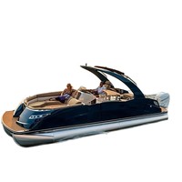 Nouveau bateau flottant en aluminium à coque en fibre de verre soudée 2026, yacht de luxe de 27 pieds avec moteur hors-bord de 200 CV pour la pêche