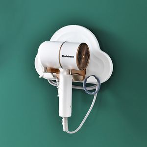 Support mural pour sèche-cheveux, repliable, pour salle de bains, sans poinçon, peu encombrant, <span class=keywords><strong>2022</strong></span> - Product Image 3