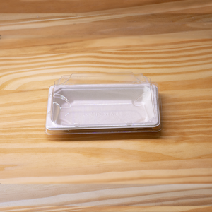 Caja de comida sellable, bagazo de caña de azúcar biodegradable desechable, bandeja de pulpa de salsa de sushi con película de laminación - Product Image 6
