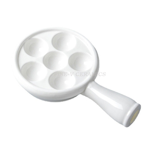 Plat <span class=keywords><strong>à</strong></span> <span class=keywords><strong>Escargots</strong></span> en Céramique 6 <span class=keywords><strong>Trous</strong></span> Plat <span class=keywords><strong>à</strong></span> <span class=keywords><strong>Escargots</strong></span> avec Poignée pour la Cuisine - Product Image 2