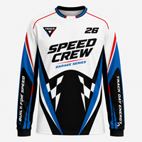 Maillot de course à manches longues personnalisé avec logo, couleurs contrastées, uniforme d'équipe de sport automobile, vêtements de pilote en gros