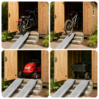 Rampes de chargement en aluminium, capacité de 1500 lb, pour hangars et garages, tondeuses à gazon, VTT, tracteurs et souffleuses à neige