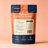 Sachet d'emballage alimentaire réutilisable en nylon, BOPP et feuille d'aluminium, imprimé numériquement, avec fermeture éclair, idéal pour les aliments surgelés et les fruits de mer, haute résistance à l'humidité