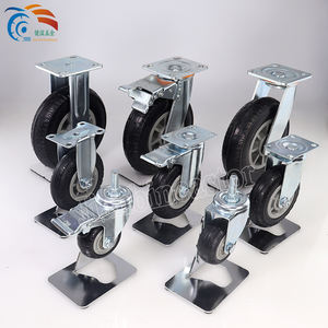 4 "5" 6 "8" Hochleistungs-Dolly <span class=keywords><strong>Big</strong></span> Castor Wheel Hergestellt in China PU-Rad mit Seiten brems rolle - Product Image 6