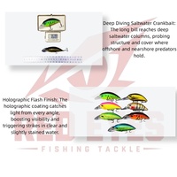 Leurre dur holographique Red Eyes 70mm 16g pour pêche en eau salée, plongée profonde, stock usine, vente en gros