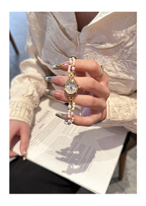 Elegant Waterproof Alloy Ladies Quartz Wristwatch with Small Vintage Dial and Narrow Wrist Band - Product Image 6