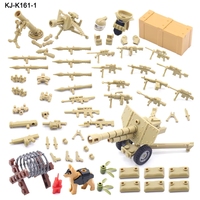 Figuras de soldados de la Segunda Guerra Mundial, armas de fuego, bolsas para armas, mini bloques de construcción de juguete, figuras militares de base del ejército, combos personalizados al por mayor a bajo precio.