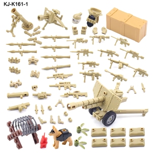 Vente en gros pas chère de kits personnalisés d'armes à feu militaires, sacs à armes, mini jouets, blocs de construction, figurines de soldats de la Seconde Guerre mondiale - Product Image 4
