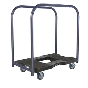 Inovatif penggunaan industri berat SNAP LOC 1200 lb tujuan umum E Track Panel Cart Dolly hitam dengan harga terbaik dari AS