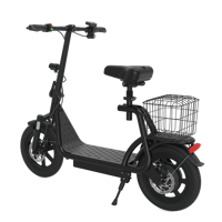 Trottinette électrique X12 noire de 12 pouces, vélo électrique longue portée pour livraison de repas, vélo électrique pliable, meilleure trottinette haute vitesse