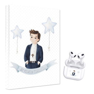 Coffret Cadeau Religieux Élégant pour Garçons : Livre de Prières et Écouteurs (2 pièces) - Réf. 9788412749816 - Product Image 2