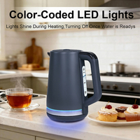 Hervidor de Agua Inalámbrico de Acero Inoxidable de Alta Potencia y Gran Capacidad para Mantener el Calor, Ideal para Café de Goteo