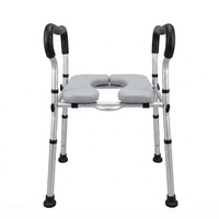 Rehausseur de siège de toilette électrique inclinable YR-6903KD avec accoudoirs, cadre de sécurité souple et grand siège YIRUI, pliable, portable, hauteur réglable
