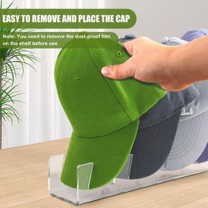 Nuevo Soporte Portátil de Acrílico para Gorras, Exhibidor de Plástico para Sombreros, Organizador de Gorras de Béisbol - Product Image 4