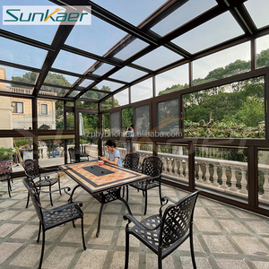 Nuevo diseño que promueve Sunroom Sunrooms Casas de vidrio Cubierta de patio Outdoor Sunroom Casas de vidrio Diseño de patio 3D - Product Image 3