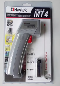 เรย์เทค เอ็มที 4/เอ็มที 6 เครื่องวัดอุณหภูมิอินฟราเรดจากสหรัฐอเมริกา ปืนวัดอุณหภูมิความแม่นยำสูง -30~500 ℃   แบบพกพา - Product Image 4