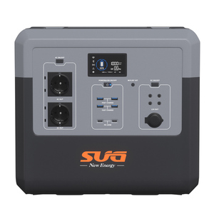 Station d'alimentation portable SUG SIPS-1500W LiFePO4 avec onduleur à onde sinusoïdale modifiée, contrôleur MPPT, panneau solaire et batterie externe sans fil - Product Image 2