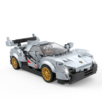 COGO Bloques de Construcción de Plástico DIY, Juguetes Educativos y Creativos, Sets de Auto de Carreras