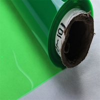 Rouleau de vinyle PVC transparent de 0,8 mm, couleur unie, imperméable et résistant à l'usure, PVC magique pour la décoration, sac, tapis