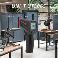 Thermomètre numérique industriel Uni-t Ut306s, pistolet de température laser sans contact, fréquencemètre, options de support OEM