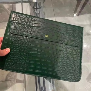 ซองแล็ปท็อป13นิ้วพับได้ลายจระเข้สีชมพูเคสแท็บเล็ตกระเป๋าแล็ปท็อปพร้อมขาตั้ง - Product Image 5