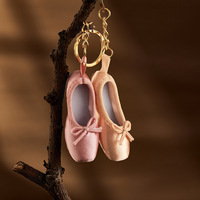 TJ676 Mini pointe chaussure porte-clés filles femmes ballet chaussure porte-clés point chaussure pédant décoration pour danseuse ballerine sac à dos