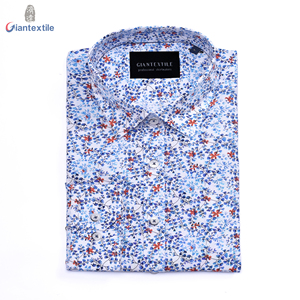 Vendita calda camicia da <span class=keywords><strong>uomo</strong></span> in cotone 100% <span class=keywords><strong>a</strong></span> manica lunga Mini fiore stampa digitale camicia da <span class=keywords><strong>uomo</strong></span> - Product Image 1