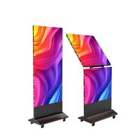 Pantalla LED Plegable para Interiores con Soporte Tipo Tótem P1.2 P1.5 P1.8 P2.5, Instalación Rápida, Sin Necesidad de Instalación