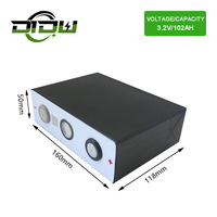 Byd Lifepo4 Cell Baterai Ion Lithium, Sel Tenaga Surya 3.2V 102Ah untuk Penyimpanan 3.2V Siklus Dalam