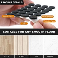 Patins en feutre autocollants pour pieds de meubles, antidérapants, pour chaises et tables, protection anti-rayures pour sols, découpe DIY