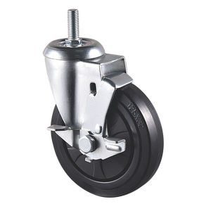 Rueda giratoria y rueda giratoria de hierro de goma VIMA 3 4 5 pulgadas 120kg 160kg Heavi Duti carrito de compras rueda de servicio mediano - Product Image 5