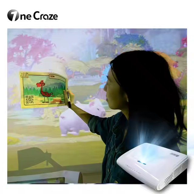 Indoor Playground Immersive Projector AR Alive Drawing Multiplayer Painting Interactive Wall Projection System Game for Kids