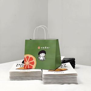 Bolsa de Papel Kraft Directo de Fábrica, 45 cm, Bolsa de Papel para Compras Personalizada con Impresión para Pan, Bolsa de Papel Ecológica DinoSource - Product Image 4