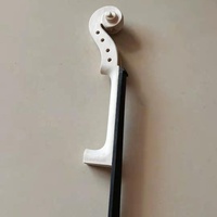 Ventes directes d'usine ensembles d'accessoires de violon bricolage embryon blanc de violon artisanal portable