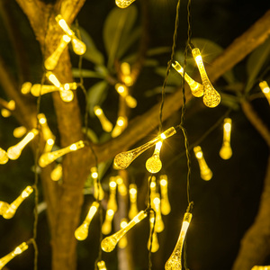Guirlande lumineuse solaire d'extérieur 12m 100 LED, guirlande lumineuse à bulles, étanche, pour arbre de Noël, patio, lumière RGB blanc chaud - Product Image 6