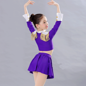 Robe de danse de ballet pour filles de style marine, costume de cheerleading professionnel, tenue de danse pour spectacle sur scène - Product Image 4